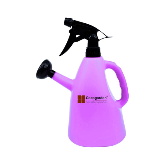 CrescentBloom 2-in-1 Watering Can (1.5L, Pink) – Dual Sprayer & Sprinkler for Indoor & Outdoor Plants