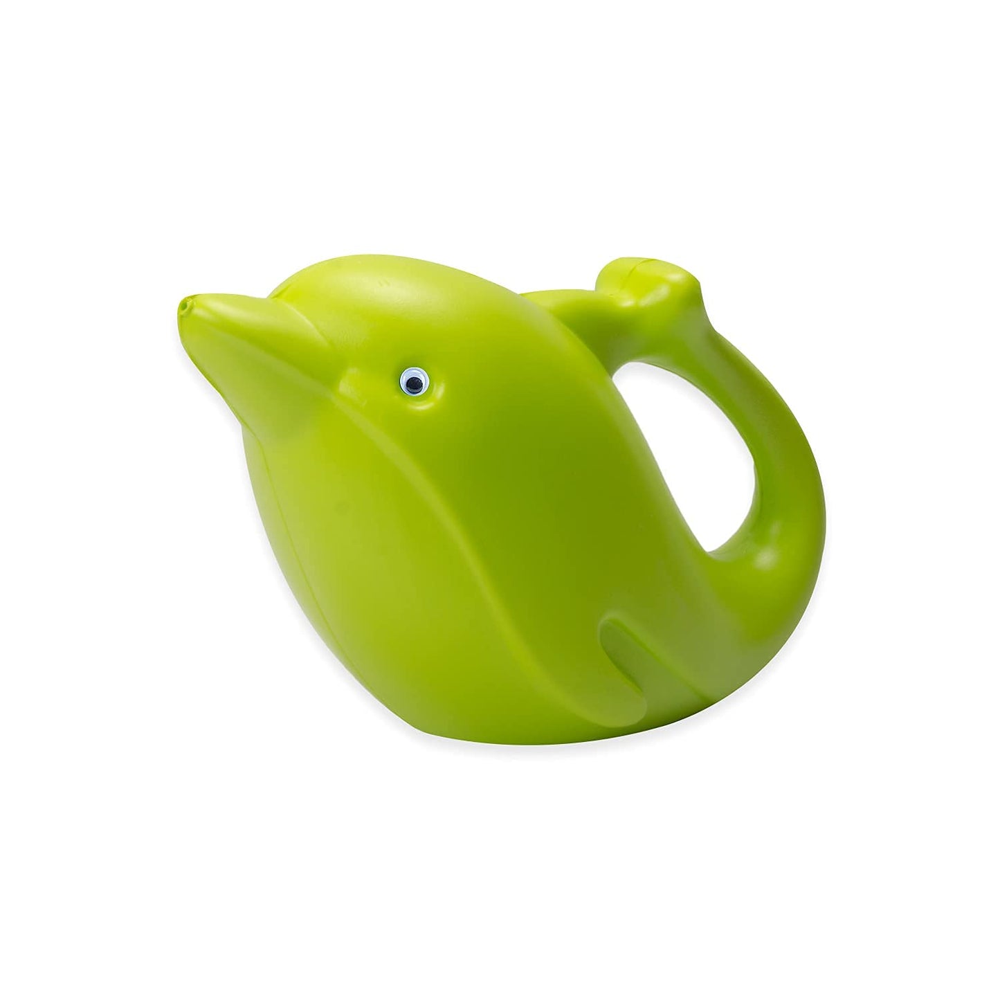 Kando KL-WC-1L Plastic Green Dolphin-Shaped Watering Can with Sprayer for Easy Gardening
