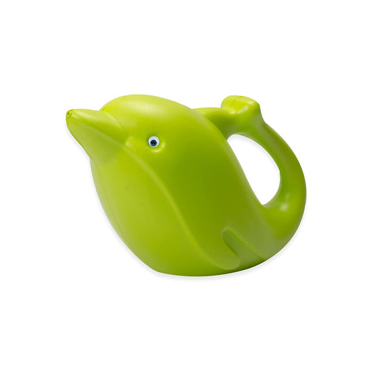 Kando KL-WC-1L Plastic Green Dolphin-Shaped Watering Can with Sprayer for Easy Gardening