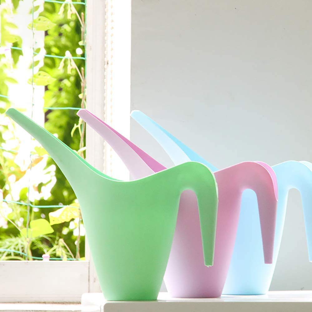 DORINA Green 2L Garden Watering Can – Durable Plastic Pot Watering Tool for Indoor & Outdoor Plants