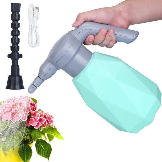 HERVONA® 2L Electric Watering Can with Gimbaled Nozzle, Automatic USB Rechargeable Garden Plant Sprayer