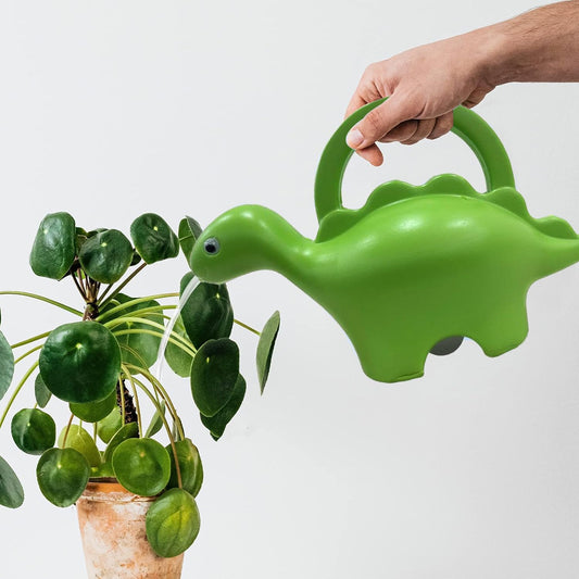 DinoDrop Plastic Dinosaur 1L Kids Watering Can for House & Garden Plants – Roar into Fun Gardening