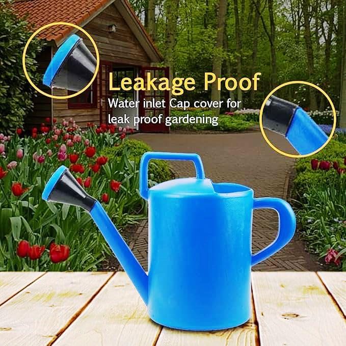 Wondria 5L Plastic Watering Can with Sprayer | Garden Plant Shower Can | Indoor Outdoor Plant Sprinkler
