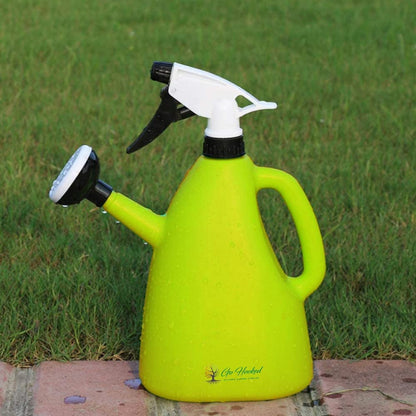 CrescentBloom 2-in-1 Watering Can (1.5L, Pink) – Dual Sprayer & Sprinkler for Indoor & Outdoor Plants