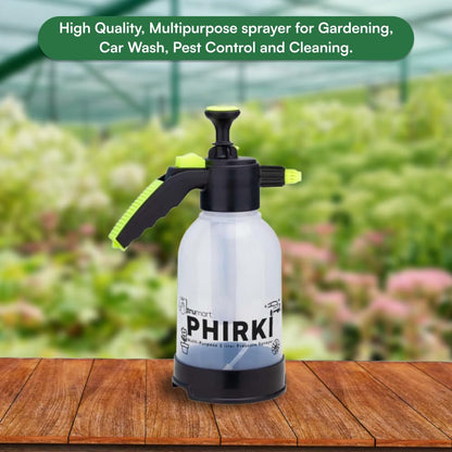KherkiPro 2L Heavy-Duty Pressure Sprayer – Mist & Stream, Hand Pump for Home, Garden & Cleaning