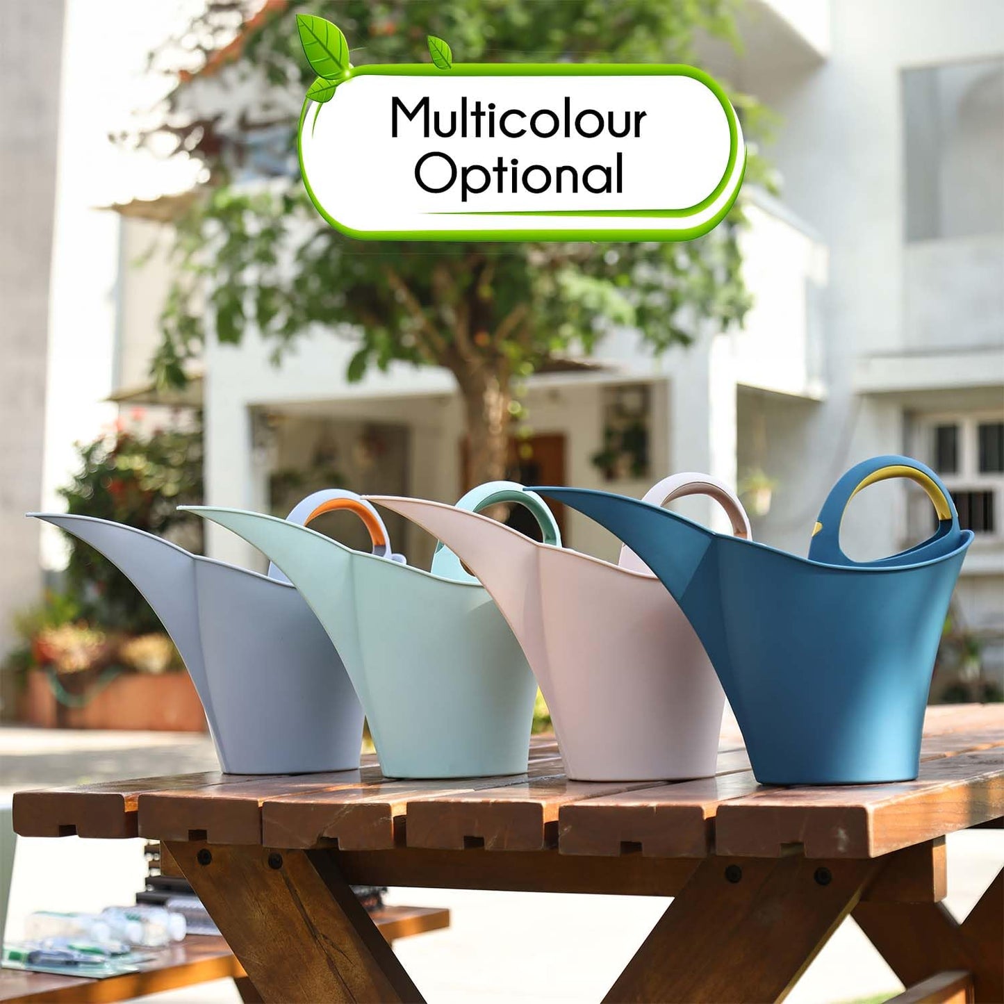 Sorelia Modern Decorative 2L Long Tip Watering Can for Home Gardening, Indoor & Outdoor Sprinkling