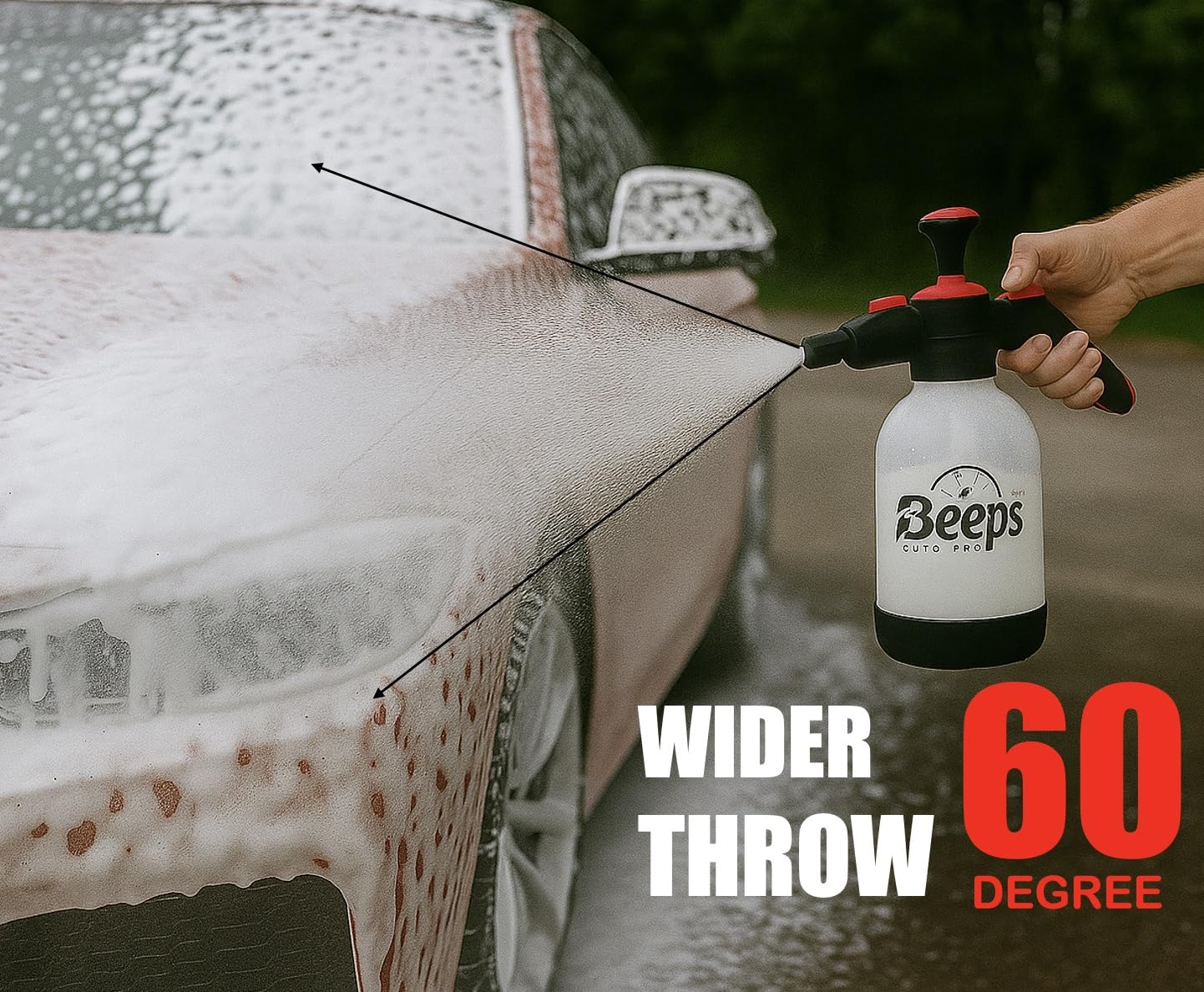 BLITZCLEAN Foam Sprayer for Car & Bike, Home Cleaning | High-Pressure Blaster, Adjustable Nozzle