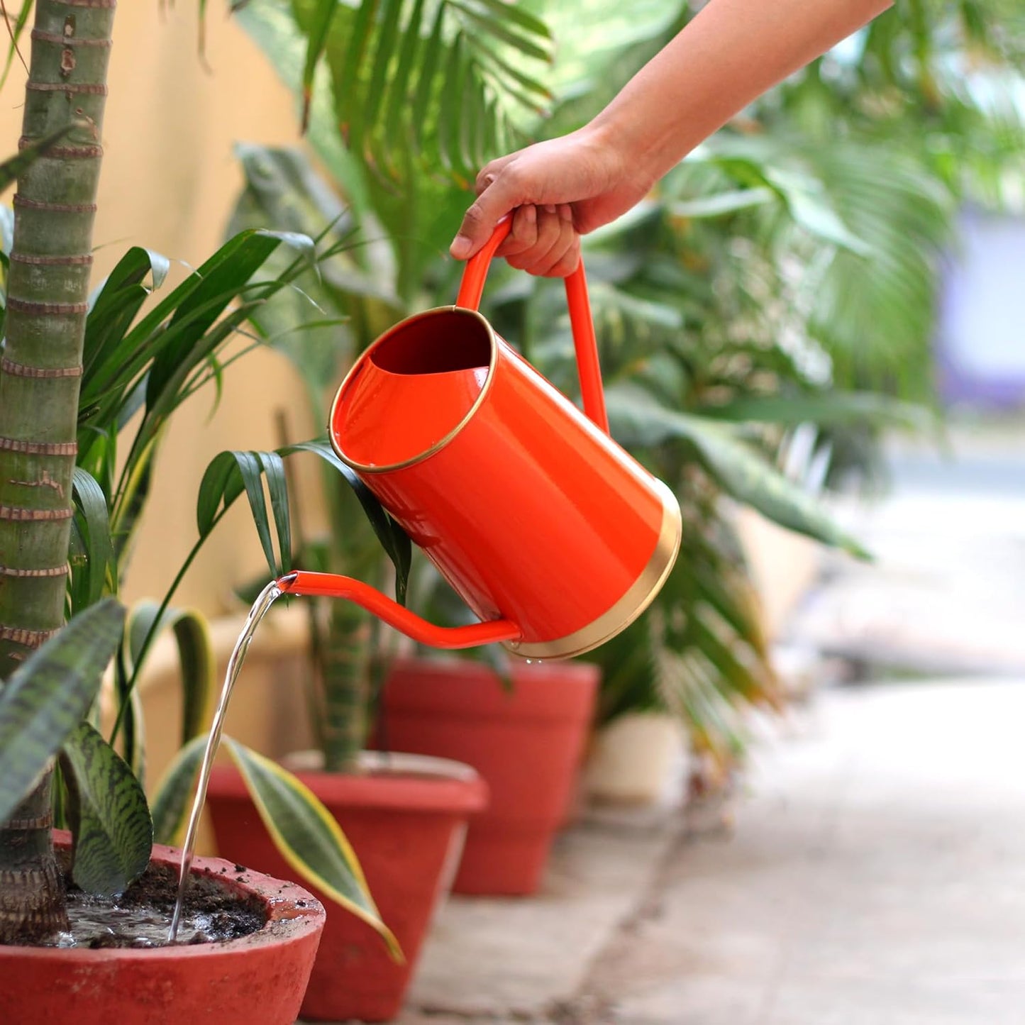 Urbania Plant Metal Watering Can for Indoor & Outdoor | Ideal for Home & Terrace Garden Accessories